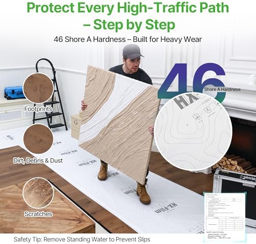 39" x50' Heavy-Duty Floor Protection | Construction Grade Carpet Protector | - Image 4