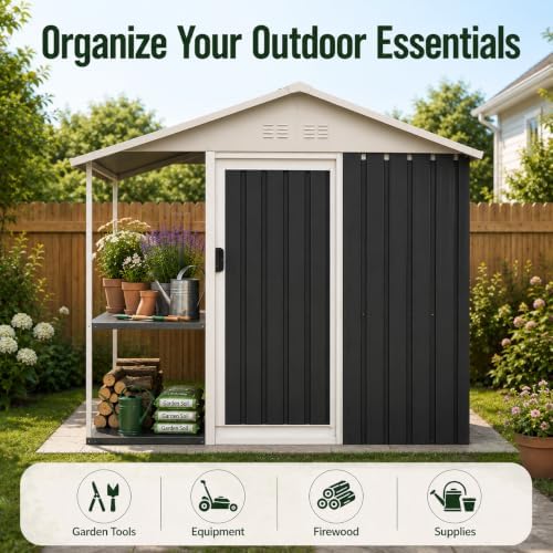 6x4 FT Outdoor Storage Shed - Image 3