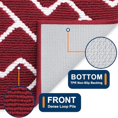 OLANLY Front Door Mat 48x32, Low-Profile Easy Clean Doormat - Image 4