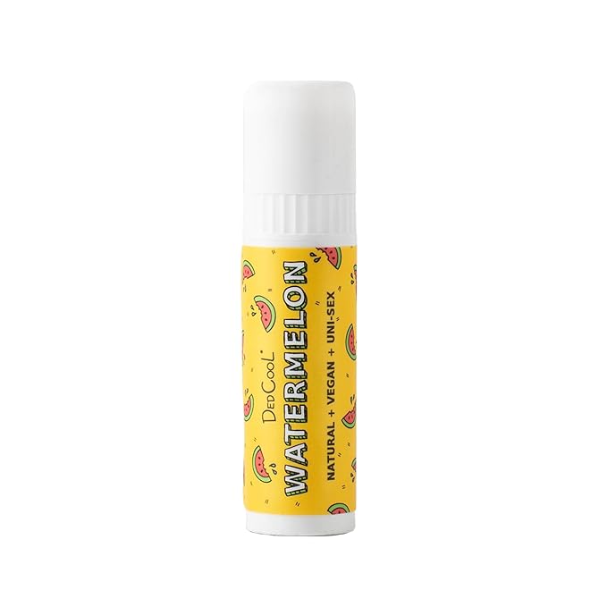 DedCool Lip Balm Stick (Watermelon) Jumbo, Vegan, Flavored, Coconut Oil Lip Balm, Long Lasting, Moisturization, Hydrates Dry & Chapped Lips, Vegan, Natural, Clean, Non-Toxic, Fragrance For All