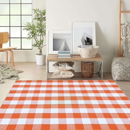 Buffalo Plaid Outdoor Rugs, Layering Rug - Image 4