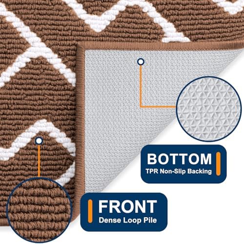 OLANLY Front Door Mat 32x20, Low-Profile Easy Clean Doormat - Image 4