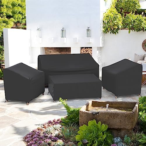 Gasadar 4-Piece Patio Furniture Covers Set, Waterproof Outdoor Furniture Set - Image 5