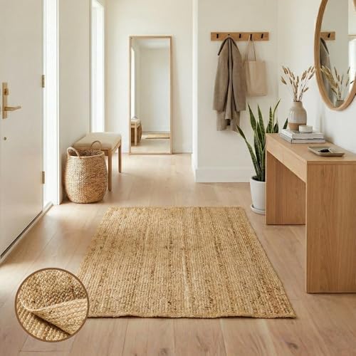 Jute Area Rug - 3'x5' Natural Jute Rug by Unknown