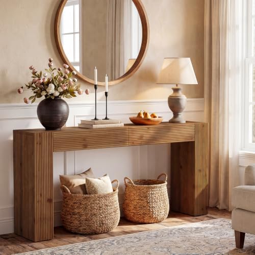 63" Solid Wood Console Table by TribewoodbyTribesigns