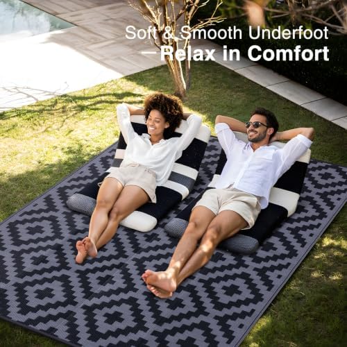 OLANLY Outdoor Rug 8x10 ft Waterproof Reversible Mat - Image 5