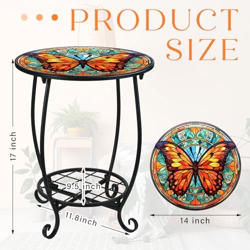 Cinnvoice Outdoor Side Table Small End Patio Porch Table - Image 3