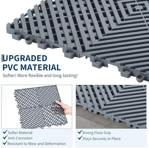 Interlocking Floor Tiles 100 Pack 12"X12" Waterproof Modular Cushion Mats - Image 3