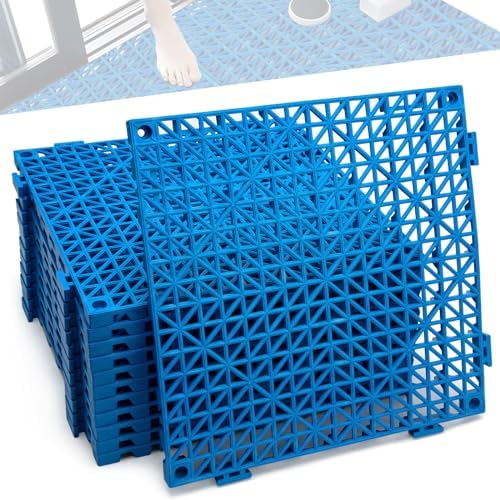 12 Pcs Drainage Mat Modular Interlocking Cushion 11.8" x 11.8" Interlocking by JOHAHTANG