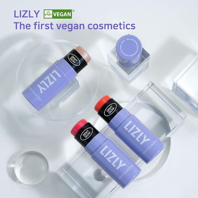 Vegan Blush Stick Multi Balm Cheek Stick Korean Make Up Dewy Glow Balm Stick sonrojo (03 Luminous)