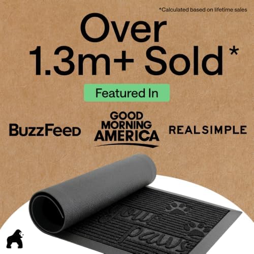 GORILLA GRIP WeatherMAX Door Mat, Indoor Outdoor Use - Image 4