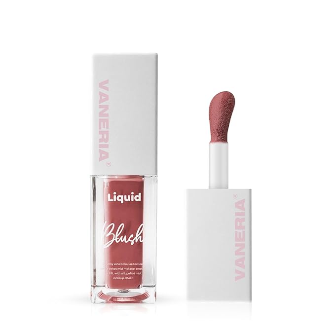 VANERIA Liquid Blush for Cheeks,Long lasting High Pigment Creme Blush,Multi-Use Makeup Blush Stick for Cheeks Lips Eyes,Natural Look Makeup Face Blushes.#1 (5g/0.17oz)