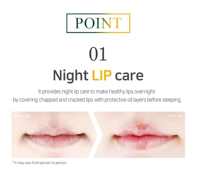 PETITFEE Sleeping Lip Mask Sea Buckthorn Oil 0.53 Oz. | Day & Night Lip Balm, Overnight Lip Mask, Lip Treatment for Dry & Crack Lips, Deep Moisturizing with Vitamin E, Shea Butter, 6 Phyto Oil Complex