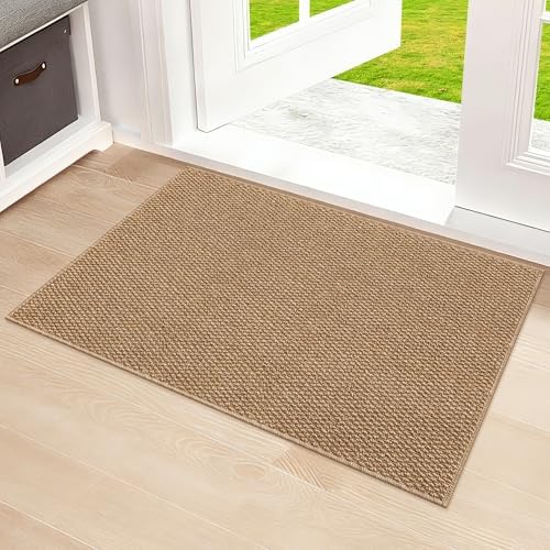 Ultra Thin Door Mat 20"x 32", Non-Slip Entrance Rugs by SharpWeaRug