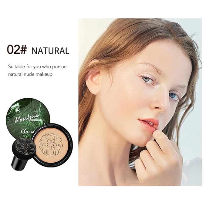 Mushroom Head Air Cushion BB Cream Foundation Cream for Face Makeup Concealer Cushion for Face Comestics Make Up Cushion Compact Natural