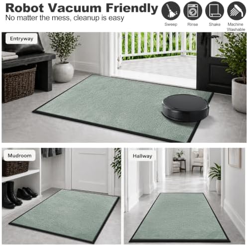 Mibao Super Absorbent Front Door Mat, Non-Slip Washable Indoor Doormats - Image 5