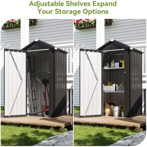 Aoxun Vertical Outdoor Storage Cabinet 2.5’x2’ - Image 5