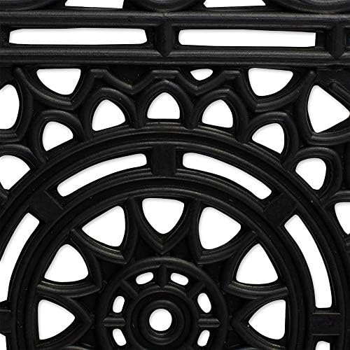 DII Rubber Doormats Collection All Weather, Sun Scroll - Image 4