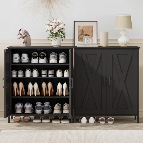 Homleke Farmhouse Shoe Cabinet - Image 3