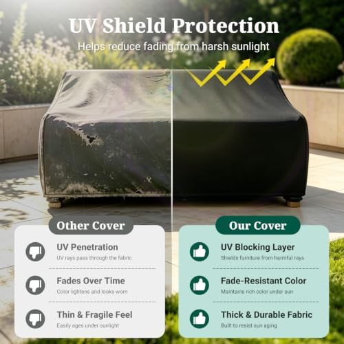 MR.COVER 2-Seater Patio Loveseat Cover, Patio Furniture Covers Waterproof - Image 7