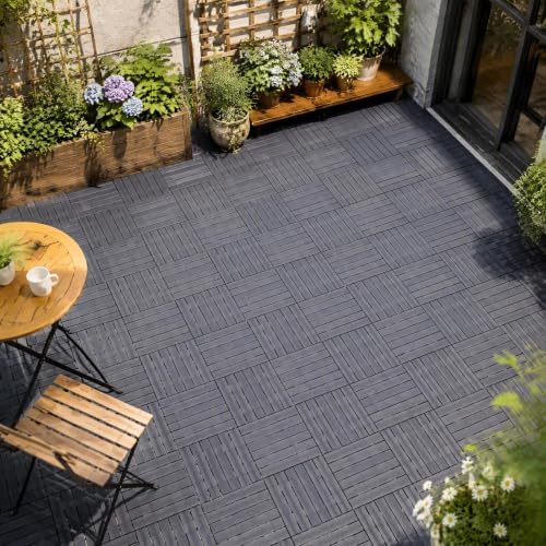 GIANTEX 36 PCS Plastic Interlocking Deck Tiles, Waterproof PP Floor Tiles - Image 3