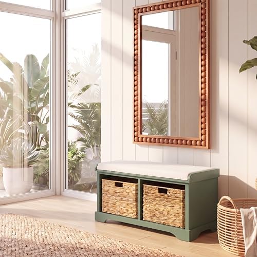 SAFAVIEH Freddy Wood Storage Bench - Image 2
