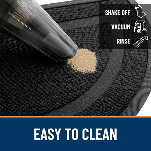 OLANLY Half Circle Front Door Mat Outside 47x32 All-Season Rubber Doormat - Image 5