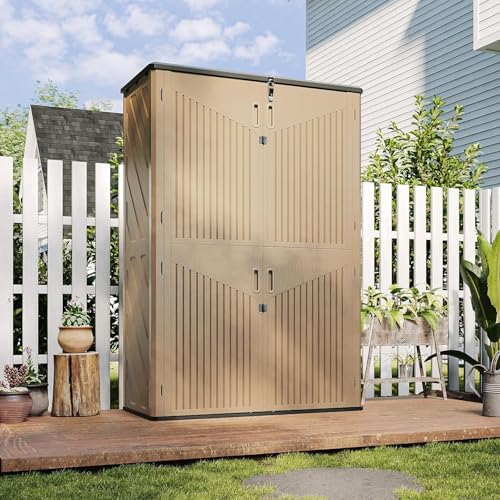 Aoxun Outdoor Storage Shed, 64 Cu.Ft Vertical Storage Sheds by Aoxun