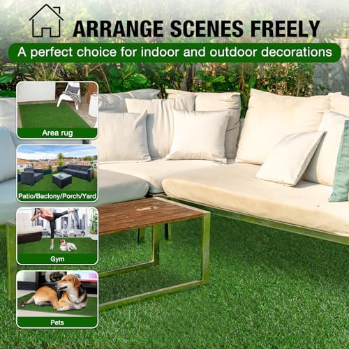 XLX TURF 10FT X 10FT Artificial Turf Grass Rug - Image 6