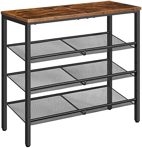 HOOBRO Shoe Rack for Entryway, 4-Tier Shoe Organizer by HOOBRO