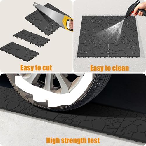 44 Pack Plastic Interlocking Decking Tiles, 12x12 Inch Waterproof Outdoor Floor - Image 4