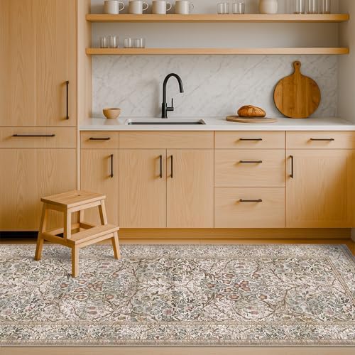 2x8 Moss Green Washable Runner Rug - Image 6