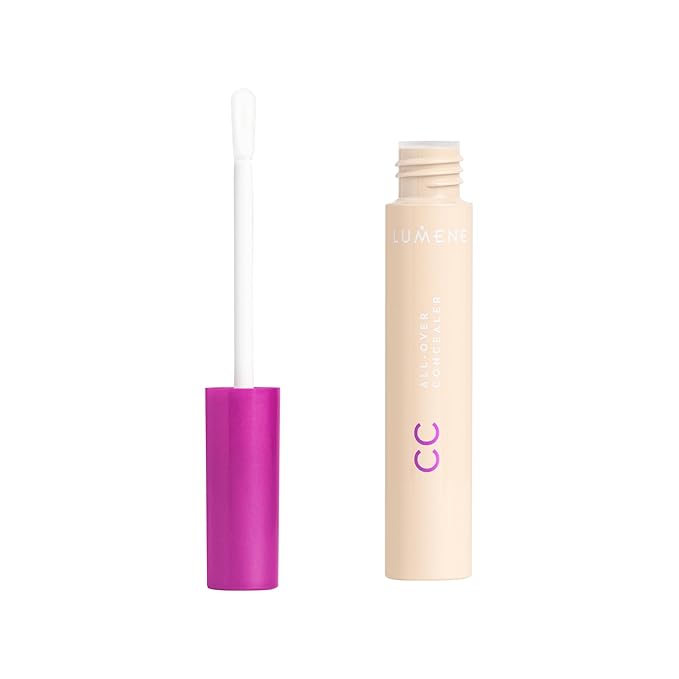 Lumene Under Eye Concealer - CC All-Over Hydrating Concealer with Medium Coverage - Multi-Tasking Under Eye Makeup Infused with Hyaluronic Acid with a Skin-Like Finish - 00 Ultra Light (0.3 fl oz)