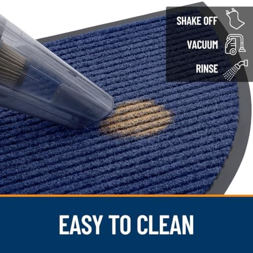 OLANLY Half Circle Front Door Mat 35x23, Waterproof Heavy-Duty Doormat - Image 6
