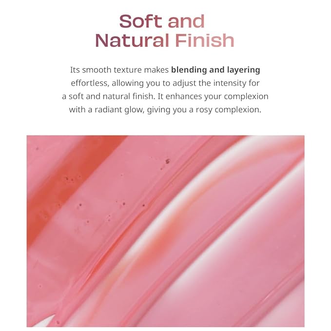 Moist Ampoule Blusher, Buildable Water-based Formula, Infused with over 50% moisture essence, no tackiness, long-lasting moisture, weightless feel (03 Rose Brown, 20ml)
