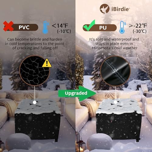 iBirdie Outdoor Fire Pit Cover 48 x 28 inch, - Image 5