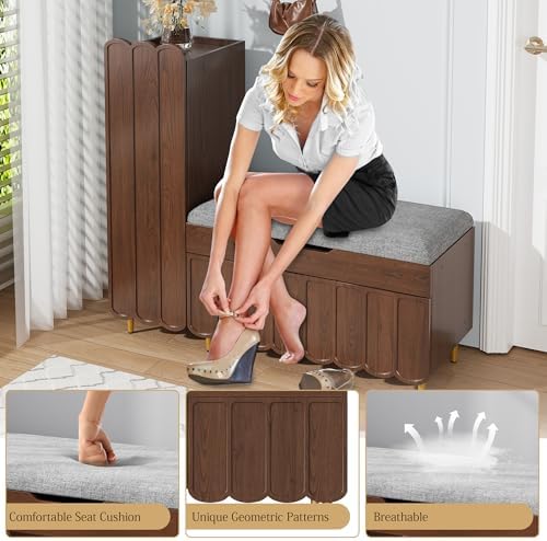 3More L-Shaped Entryway Shoe Bench - Image 4