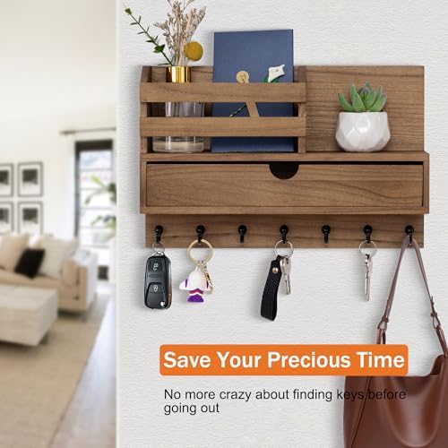 Key Holder Wall Mount, Mail Organizer - Image 6