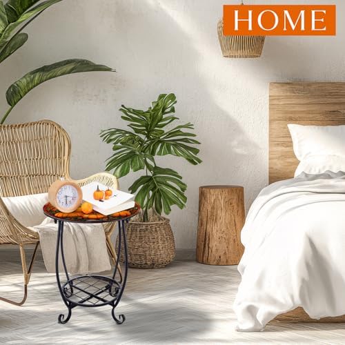 Cinnvoice Outdoor Side Table Small End Patio Porch Table - Image 4