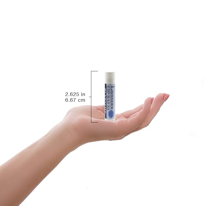 Plantlife Lavender Lip Balm - Organic Lip Balm Made with Beeswax, Calendula & Chamomile to Create the Most Soothing Lip Balm for Chapped Lips - Helps Moisturize Lips & Cuticles - Made in California