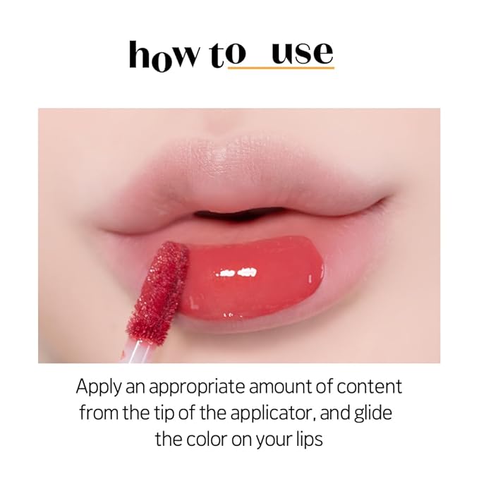 ETUDE Over Glowy Lip Stain Tint #4 Milk Brew | Non-Sticky Vegan Lip Tint | Moisturized & Long-lasting Lip Gloss | Daily Lip Stain for Dry Lips, Korean Makeup, K-beauty
