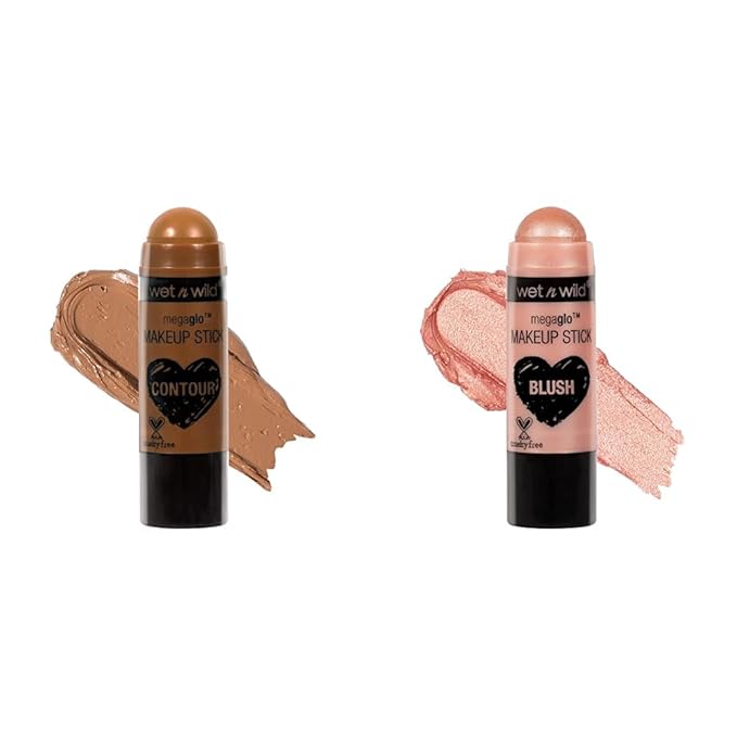 wet n wild MegaGlo Makeup Stick Bundle - Where's Walnut? & Peach Bums