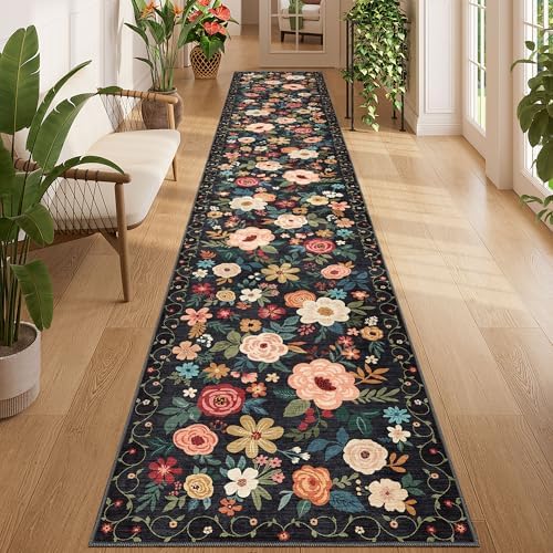DUKINO 2x12 Washable Runner Rug, Non Slip Long Kitchen Runner Rug by DUKINO