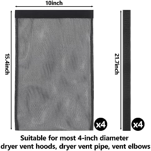 4 Pcs Dryer Lint Catcher, Dryer Vent Lint Trap, Dust Bag Lint Bag Outdoor Dryer - Image 2