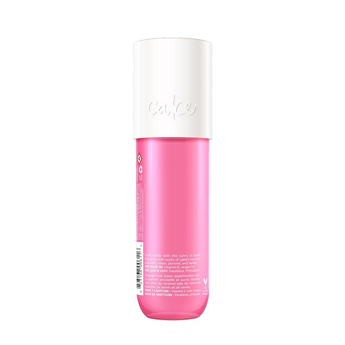 Cake Beauty Hair & Body Mist, The Finishing Touch - Pistachio & Salted Caramel Scent - Infused with Vitamin E & Argan Oil - For All Skin & Hair Types - 6.8 Fl Oz / 200 mL
