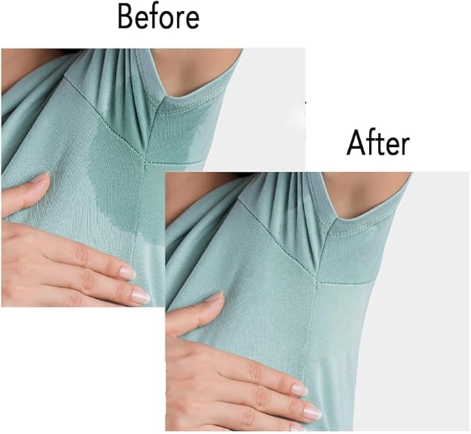 Joteisy Invisible Self-Adhesive Underarm Sweat Pads Ultra-Thin Disposable Anti-Perspiration Pads for Women & Men Odor Control Breathable Design (20 Pcs)