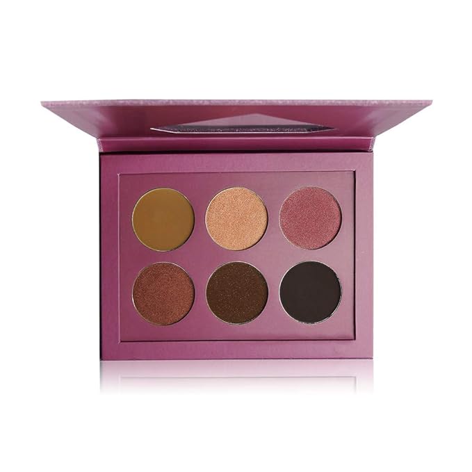 Medium-Sized Magnetic Makeup Palette with Diamond-Shaped Transparent Window