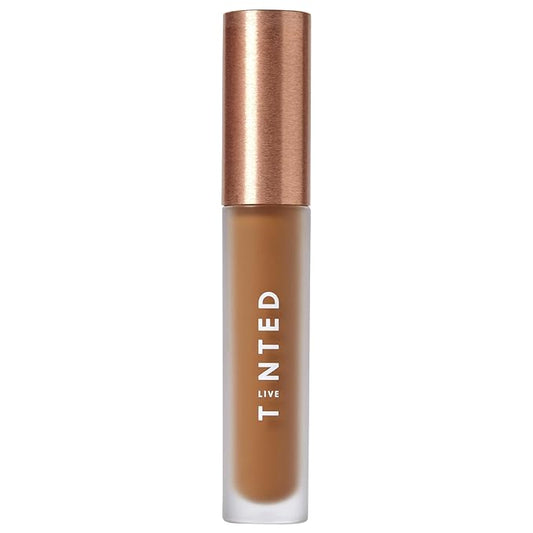 Live Tinted Hueskin Serum Concealer - Medium-to-Full Coverage Concealer with Niacinamide, & Hyaluronic Acid for Dark Circles, Fine Lines & Wrinkles, Buildable Long-Lasting Formula, 0.35 oz - Shade 4