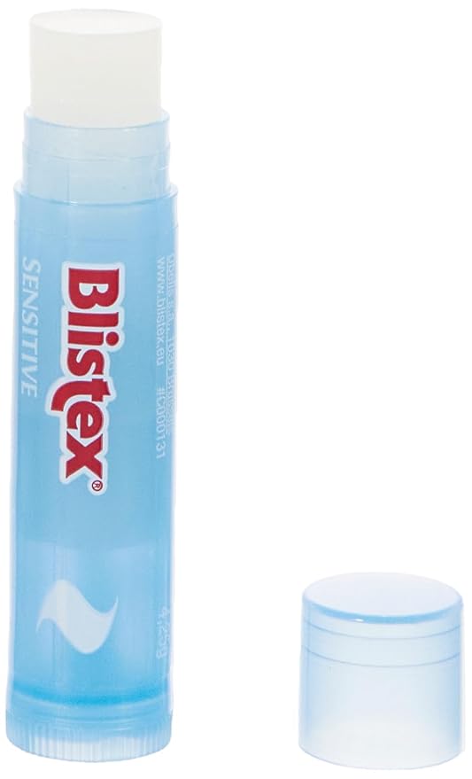 Blistex Simple & Sensitive Lip Balm, 0.15 Ounce Tube – Hypo-Allergenic Unflavored Lip Balm, Gentle Lip Moisturizer For Dry Lips, Contains Shea & Cocoa Butter