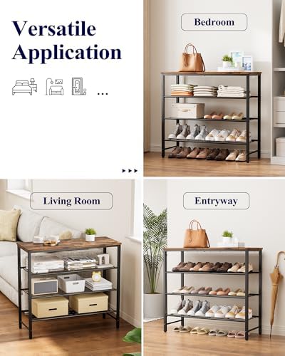 Kitsure Shoe Rack for Closet, Shoe Storage, 29.5" Wide - Image 6